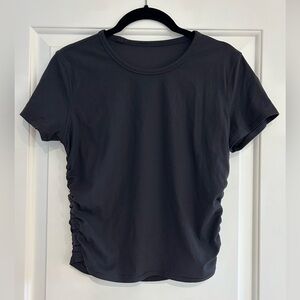 Lululemon All It Takes Ribbed Nuku T-shirt in black